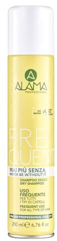 Alama Professional Shampoo Secco per Tutti i Tipi di Capelli, Giallo, 200 Millilitri