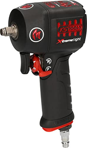 KS Tools 515.3855 Atornillador de impacto neumático de alta potencia de 3/8 miniMONSTER Xtremelight de 1390 Nm