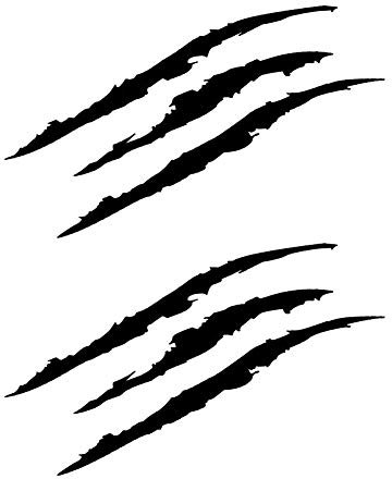 iSpchen 2 Stück Reflektierend Aufkleber Kratzspuren Scheinwerferaufkleber Wasserdichter Anti-Kratzer Autoaufkleber Monster Scratch Sticker Auto Frontscheinwerfer Aufkleber Selbstklebend Reflektorband