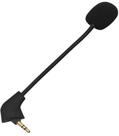 NewTH Mikrofon für Kingston HyperX Cloud, Cloud X Cloud Core,Pre-2021 1st Version Cloud II 2 Verkabelt Gaming Headsets mit Geräuschunterdrückung, 3,5mm Mini Ersatzmikrofon 15cm(Square Shape Jack)