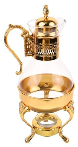 HOLIDYOYO 1ensemble Théière Arabe Vintage Verre Et Service à Café Élégant Et Pratique Pour Réceptions Et Détente