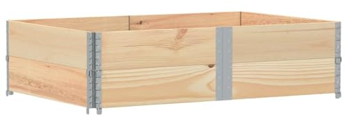 vidaXL Odlingslåda 150x100 cm massivt furuträ, hög odlingslåda, odlingskruka, blomkrukor, höga odlingslådor, odlingskrukor, blomkruka, utomhuskruka