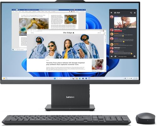 Lenovo IdeaCentre AIO 27 All-in-one-dator, Win 11, mörkgrå (F0HM000QMT)