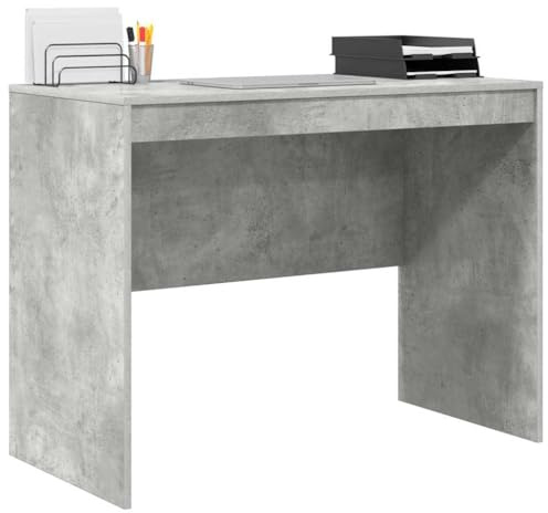 vidaXL Scrivania Grigio Cemento 100 x 50 x 76 cm, Scrivania compatta, Stile Moderno, Spazio ergonomico, Tavolo per Scrivere, Mobile Resistente per stanze Piccole