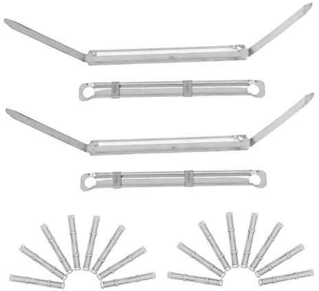 Operitacx 45sets Clip Metalliche Resistenti Per Raccoglitori Fermacarte Due Forniture Per Ufficio e Scuola Organizer Per Documenti Da Scrivania