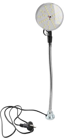 Goshyda LED-arbetslampa, 15W 360° Flexibel Svanhalsmaskinlampa med Magnetisk Bas, IP65 Vattentät, för Svarv, Arbetsbänk, Verkstadsbelysning (EU)