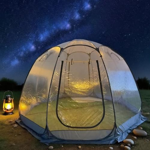 Tienda Tipo cúpula for jardín, Tienda Tipo cúpula Transparente for Acampar con observación de Estrellas, 5-8 Personas, Impermeable, Resistente al Viento, for jardín, Patio, Patio Trasero(B)