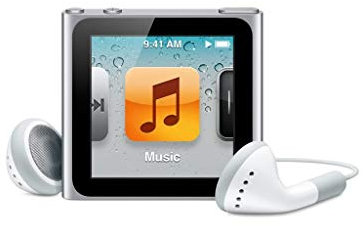 Apple iPod nano 16GB - Silver - 6th Generation (Launched Sept 2010) (Renewed)