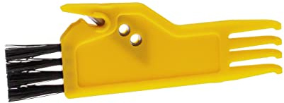 vhbw Reinigungswerkzeug kompatibel mit Ecovacs Deebot Ozmo 920, 950 Saugroboter - Bürstenreinigungswerkzeug Gelb, Kunststoff