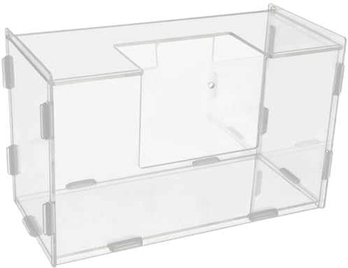 HAPINARY Comedero De Heno para Conejos De Acrílico Soporte para Heno Colgante para Jaula Alimentador De para Conejos 9.64 X 5.90 X 4.33 in para Hámster Cobayas Y Chinchillas