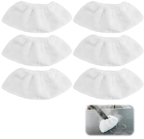 6 Piezas Paño de Microfibra para Vapor,19×8.5cm Paños de Repuesto para Limpiador a Vapor,Limpieza Eficaz,Compatible con SC2/SC3/SC4/SC5,para Limpiadores a Vapor Manuales, Limpiadores a Vapor