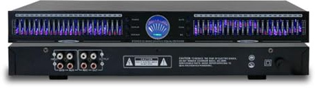22-band stereo grafisk equalizer med 10 förinställda effekter och DSP-brusreduceringsprocessor för KTV, musikstudior och DJ-utrustning