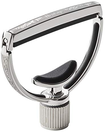 G7th Heritage Capo Guitarra S3 Ancho – Capotraste de Estribo Acero Inoxidable con Grabado de Acanto Completo y Tecnología Radio Adaptativo (ART) – Capo Galardonado – Reino Unido diseñada