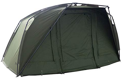 Sonik Karpfenzelt 1 Mann AXS Bivvy - Angelzelt 1 Person mit Bodenplane - Zelt Karpfenangeln mit Insektenschutz - Angelzelte für das Angeln