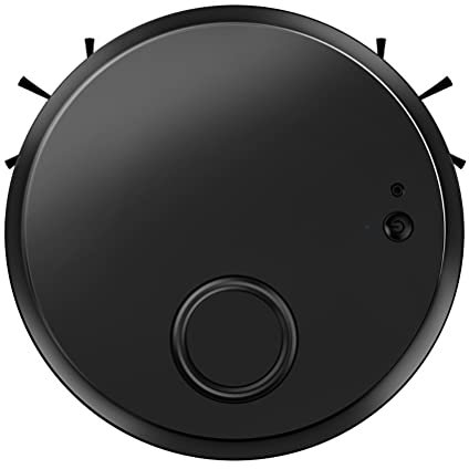 Tianbi Nettoyeur de sol intelligent 3 en 1, multifonction et rechargeable - Robot aspirateur à sec et humide - Aspirateur puissant pour la maison et le bureau (noir)