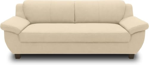 DOMO. collection Panama Canapé 3 places rembourré 207 x 91 x 80 cm (l x p x h) Beige