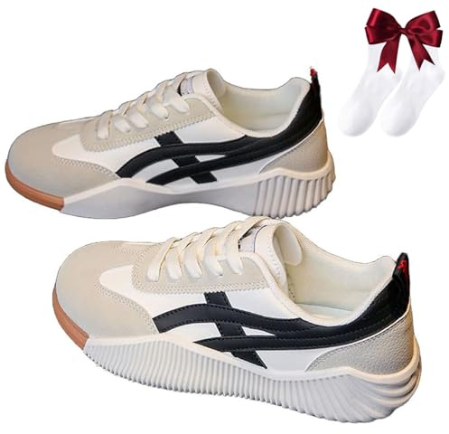 URWEIGH Chaussures Orthopédiques Kulavo, Baskets Orthopédiques Vintage pour Femmes, Chaussures de Marche Confort (Noir, 40)