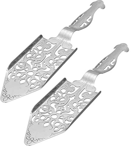 MOTHNUR 2piezas Cuchara De Absenta Vintage De Inoxidable Dripper Delicado Para Servir Absenta Accesorio Decorativo Para Cocktails Fácil De Limpiar y Reutilizable