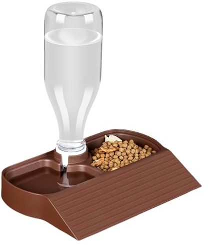 Alimentador Automático de Reptiles - Bandeja de Agua de Gran Capacidad, Fantástico Cuenco de Alimentación, Tanque Transparente, Soporte de Alimentos | Suministros para Mascotas para Li