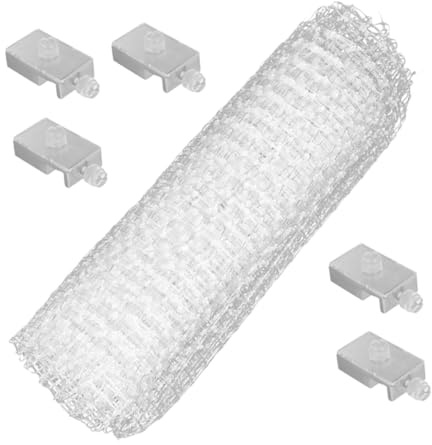 MUELODSIC Cubierta de Red para Pecera Malla Acrílica Transpirable y Anti-desgarro para Tanque de Peces y Tortugas, Accesorios para Acuarios Ajustables y Resistentes