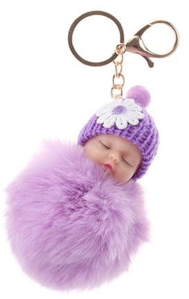 Porte-clés Poupée Peluche à Pompon, Pendentif Décoratif