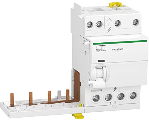 Schneider Electric - Acti9 iTG40 - module différentiel Vigi tête de groupe - 4P 40A 300mA type A SI - A9Y15440