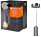 LEDVANCE Vintage 1906 Lampada a sospensione rotonda E27, Chrome, Max. 25W, LED 15W, presa E27, baldacchino rotonde, lampada a sospensione interna, combinazione lampade intelligenti