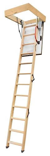 4iQ Group Bodentreppe Gedämmt 90 x 70 cm - Dachbodentreppe U-Wert 0,86 - Dachbodenluke Raumspartreppe Innen - Bodenluke mit Treppe bis zu 150 kg Traglast