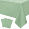 3Stück Tischdecke Salbeigrün Einweg,137*274cm Papiertischdecke Salbeigrün Tischtuch Salbeigrün Papier,Wasserdichte Tischdecke Salbeigrün Tischdecken für Party,Picknick,Geburtstags,Hochzeit,Weihnachten