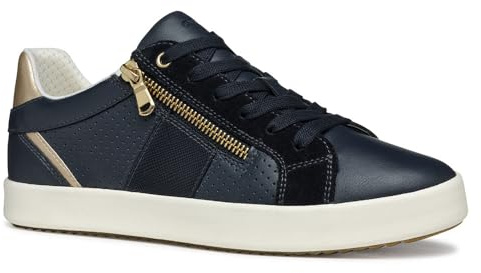 Geox D BLOMIEE E, Scarpe da Ginnastica Donna, Navy, 36 EU