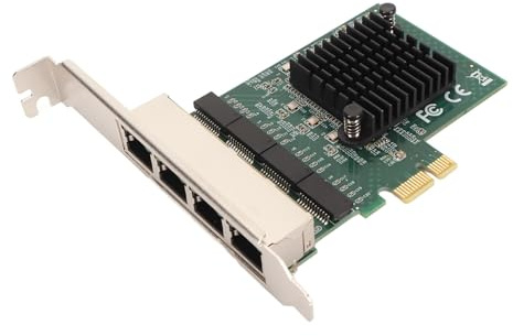 PCIE nätverkskort, PCIe Gigabit nätverkskort, PCIe Wi Fi-kort för PC, Plug and Play 4-portars PCIe Gigabit Ethernet Server Adapter för PC Stationär bärbar dator