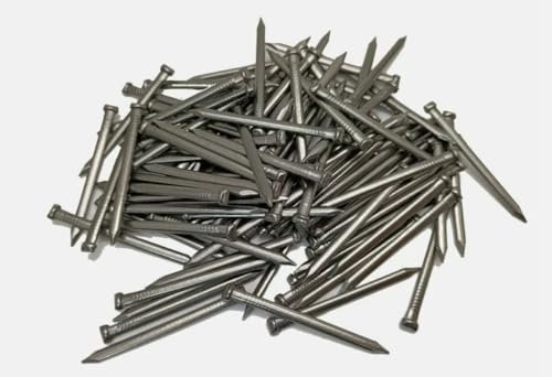 Oval wire Nail 40mm Oval Nails Wood Nails Flush Nail DIY Bright Oval Nail Use for Soft and Hard Timber Material Wood Joinery Furniture Craft Construction Applications - 50 Quantity