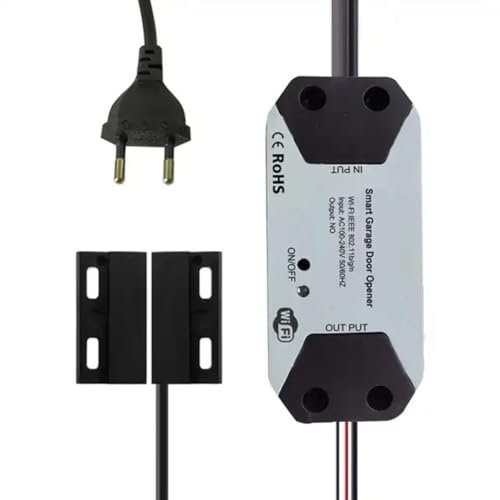 Louttary Tuya WIFI Smart Abrepuertas Garaje Controlador APP Control de voz Interruptor inteligente Soporte de Control Compartir Familia (Ue)