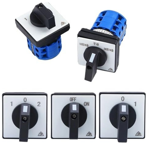 Interruttore di trasferimento universale LW26-20, interruttore combinato JYW29-20/1, interruttore di commutazione a camme rotanti a 2/3/4 posizioni(1 2,4 SECTION_JYW29-20 - 5PCS_20A)