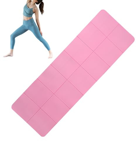 Esterilla de Yoga Plegable,183 x 61 centímetros Alfombrilla Portátil - Colchoneta Para Gimnasio | Para Mujeres Yoga Ejercicio Pilates Viaje Siesta Descanso Estiramientos