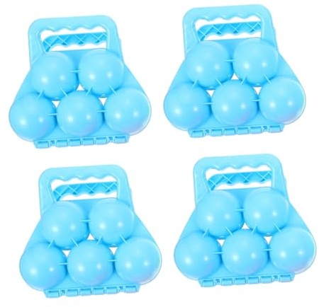 Toddmomy Pince à Boules de Neige pour Garçon et Filles Lot de 4 Outils en Plastique Sûr Couleurs Aléatoires D’Hiver D’Extérieur pour Fabriquer et Lancer des Boules Couleur Aléatoire
