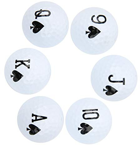 Vvikizy Långdistans Dubbellagers Golfbollar Smidig Elastisk Svängande Träningsboll för Spel, Lämplig för Golfbanor, Paket med 6