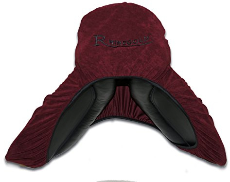 Rhinegold Stretch Jersey Saddle Cover - Dark Red