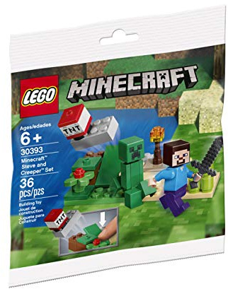LEGO Minecraft Steve and Creeper Polybag Set 30393 (Bagged) Toy