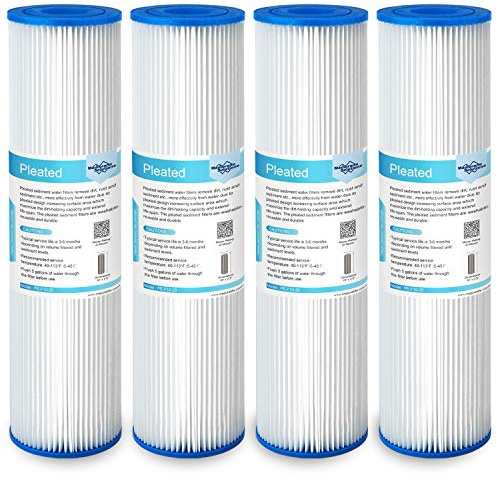 Membrane Solutions 10x2.5 20 Micron Pleated Sediment Water Filter