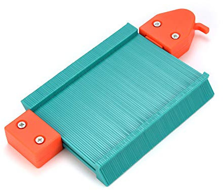 Jauge de contour avec outil de profil de verrouillage réglable - Copie précise - Règle en plastique parfaite pour les coins, les gabarits de menuiserie, les carreaux et les stratifiés