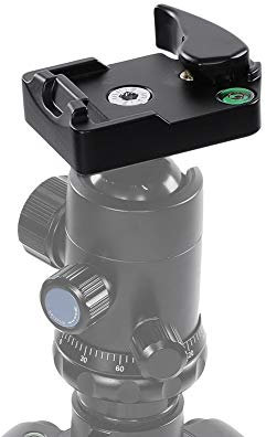 Akozon Quick Release Plate, Aluminum Alloy Quick Release Adapter Camera Clamp For Manfrotto PL-2000 DSLR 323 Sliding Plate