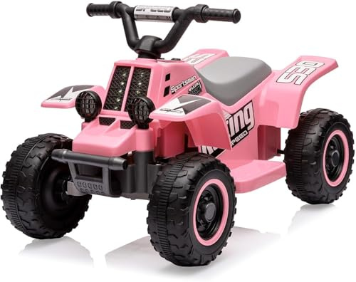 Quad Electrique Enfants 6V,Voiture Électrique Enfants avec LED, ATV | 1,8 km/h, longue autonomie, marche avant/arrière - Véhicule électrique jouet pour enfants dès 3 ans