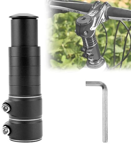 NAROSEBE Fahrradlenker Erhöhung Lenkererhöhung Fahrrad MTB 28.6mm Fahrradlenker Vorbau Adapter Lenkervorbau Verstellbar MTB Fahrrad Vorbau Höhenadapter Aluminium Fahrrad Vorbau Verstellbar für MTB