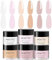 Aokitec Acrylic Powder Set, 6 Colours Clear Nude Pink Acrylic Nail Powder for Nail Extensions 3D Nail Carving Nail Art, Nail Powder for Acrylic Nails French Manicure Salon Home DIY