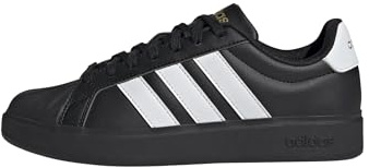 adidas Women's Streetalk, Black/White/Gold Metallic, 8