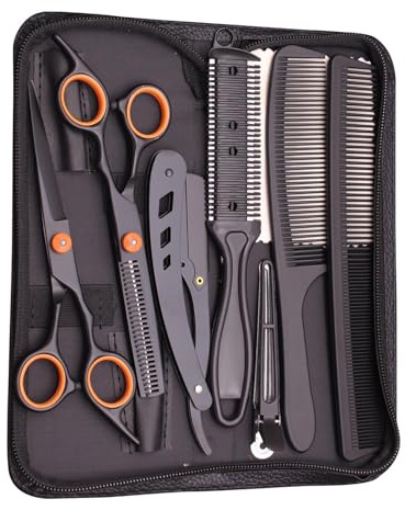Kit per taglio capelli, kit forbici per taglio capelli, Cesoie per tagliare i capelli, Taglio della barba in acciaio inossidabile per modellare la toelettatura, forbici per capelli per