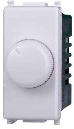 1 MODULO DIMMER, BIANCO, COMPATIBILE CON VIMAR PLANA, REGOLAZIONE 100W - 1000W, MODULI E FRUTTI 100% COMPATIBILI, MATERIALI DI ALTA QUALITA'