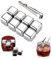 OHREN 8 pezzi Cubetti di ghiaccio riutilizzabili in acciaio inox 304, Pietre di Whisky con Clip, Questo set di ghiaccio per cocktail per amanti del vino, Bourbon, Cognac, Gin, limonata