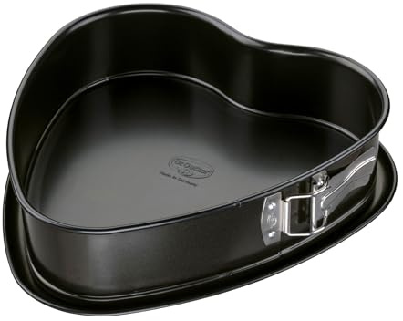Dr. Oetker Classic Herzspringform 25 cm – Aus hochwertigem Stahlblech mit PFAS-freier Antihaftbeschichtung, Hitzebeständigkeit bis 230°C – Made in Germany